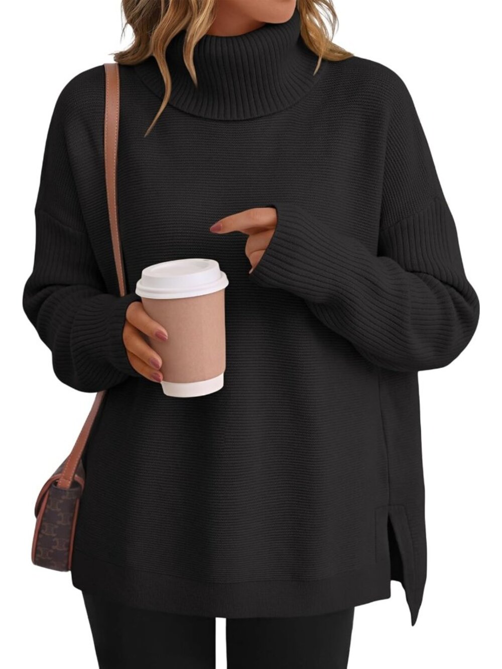 Oversized Turtleneck Sweater for Women - Cozy Fall Fashion Essential 2026